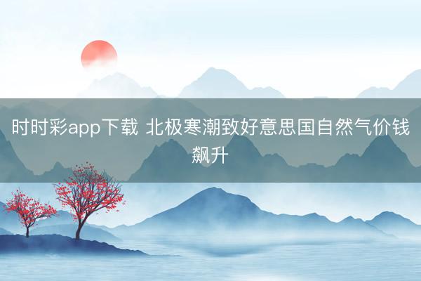 时时彩app下载 北极寒潮致好意思国自然气价钱飙升