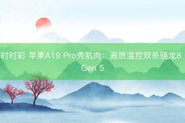 时时彩 苹果A19 Pro秀肌肉：画质温控双杀骁龙8 Gen 5
