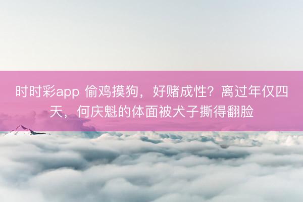 时时彩app 偷鸡摸狗,好赌成性?离过年仅四天,何庆魁的体面被犬子撕得翻脸