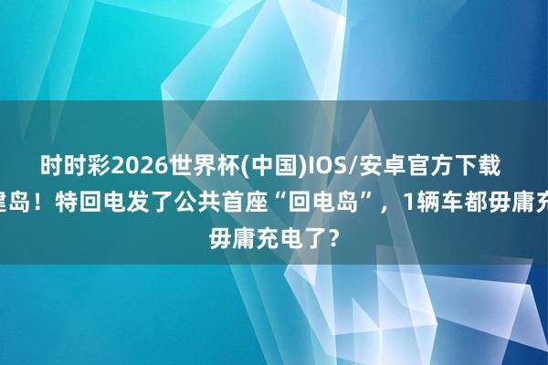 时时彩2026世界杯(中国)IOS/安卓官方下载 36天建岛！特回电发了公共首座“回电岛”，1辆车都毋庸充电了？