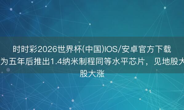 时时彩2026世界杯(中国)IOS/安卓官方下载 华为五年后推出1.4纳米制程同等水平芯片,见地股大涨