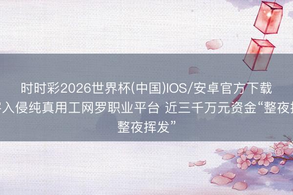 时时彩2026世界杯(中国)IOS/安卓官方下载 黑客入侵纯真用工网罗职业平台 近三千万元资金“整夜挥发”