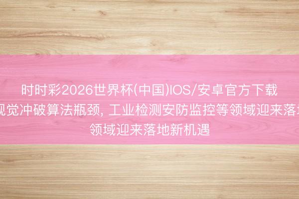 时时彩2026世界杯(中国)IOS/安卓官方下载 AI深度视觉冲破算法瓶颈， 工业检测安防监控等领域迎来落地新机遇